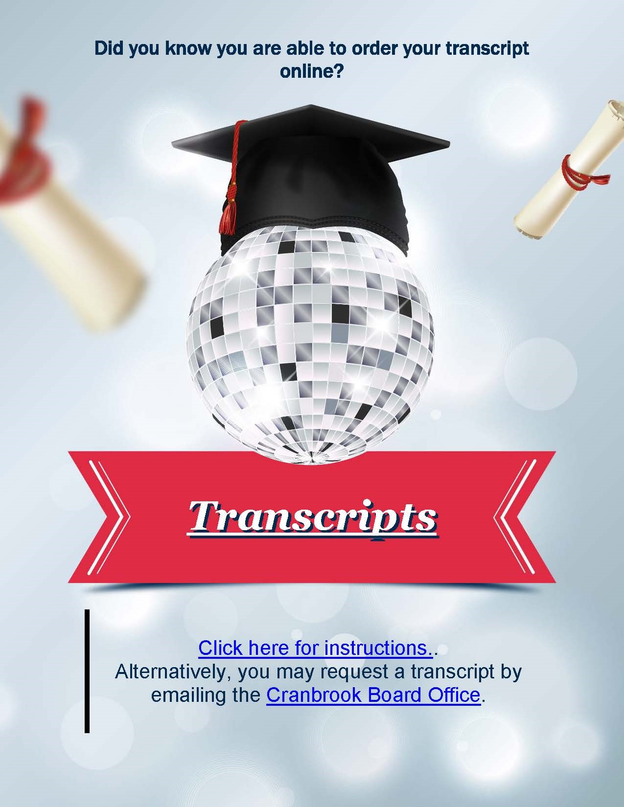 Order Your Transcripts Online