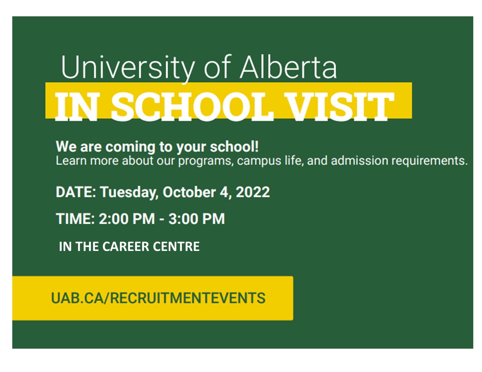 SEE WHAT THE UNIVERISTY OF ALBERTA HAS TO OFFER!