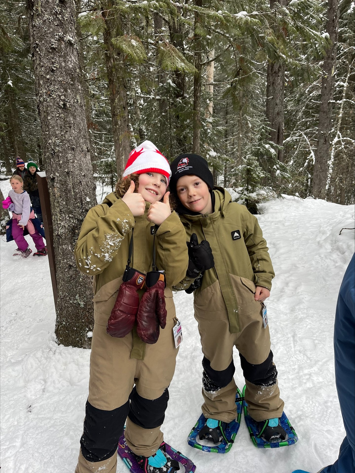 Grade 3 Isabella Dicken Elementary Students Go on Guided Snowshoe with Fernie Trails Alliance 